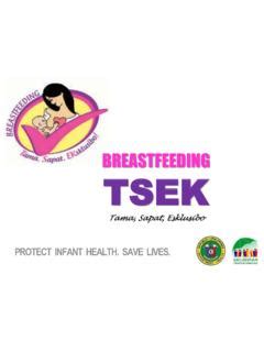 Breastfeeding TSEK* Tama, Sapat, Esklusibo .